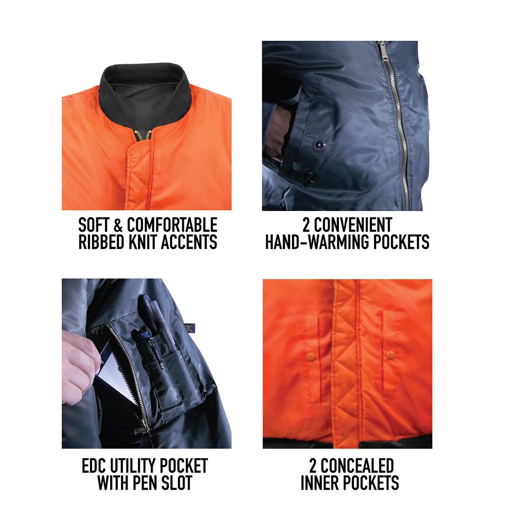 Flight Jacket USA Model Black M [Rothco] MA-1 Men's [Item] (7324)