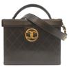 CHANEL No. 5 Black Bicolor Lamb GHardware 2-Way Vanity Shoulder bag blackUsed