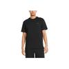 Puma Solid Color Pocket Embroidered Logo Short Sleeve T-Shirt Unisex Tops Black 533463-01