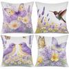 Butterfly, Flower Hummingbird Digital Printing Pillow Cover Short Plush Suitable Living Rooms Bedrooms Sofas Throw Cushion Cover