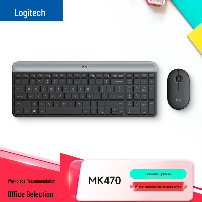 Logitech MK470 Slim Wireless Keyboard and Mouse Combo