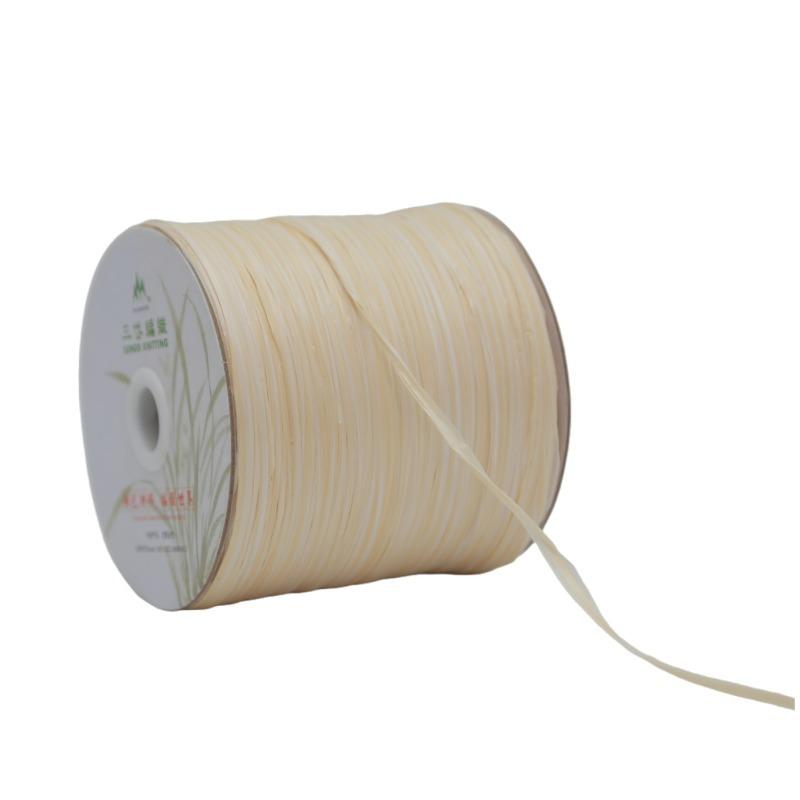 600M Matte Raffia Yarn 330g Artificial Plant Fibre Crochet Yarn for DIY Knitting Straw Hat Handbags Storage Household Items