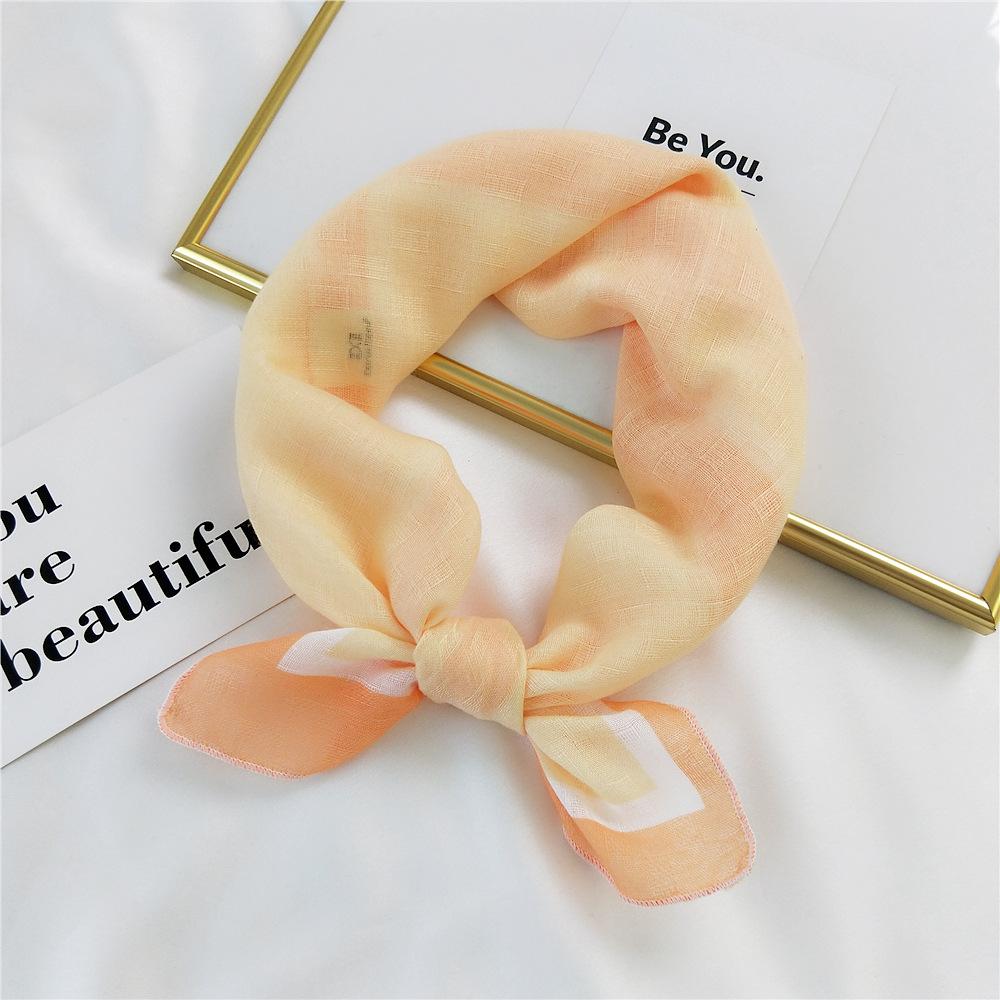 New Solid Color Scarf For Women In Spring And Autumn Versatile Ribbon Wrist Strap Headband Fashionable Decoration Student Neck Protection Small Scarf