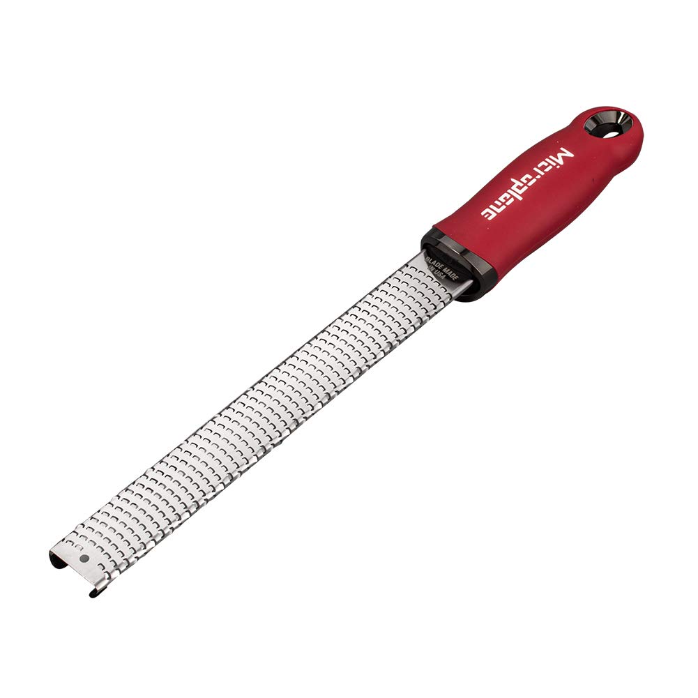 [Microplane] Microplane Premium Classic Series Zester Grater 46120 Red Premium Classic Series Zester Grater Red Kitchen
