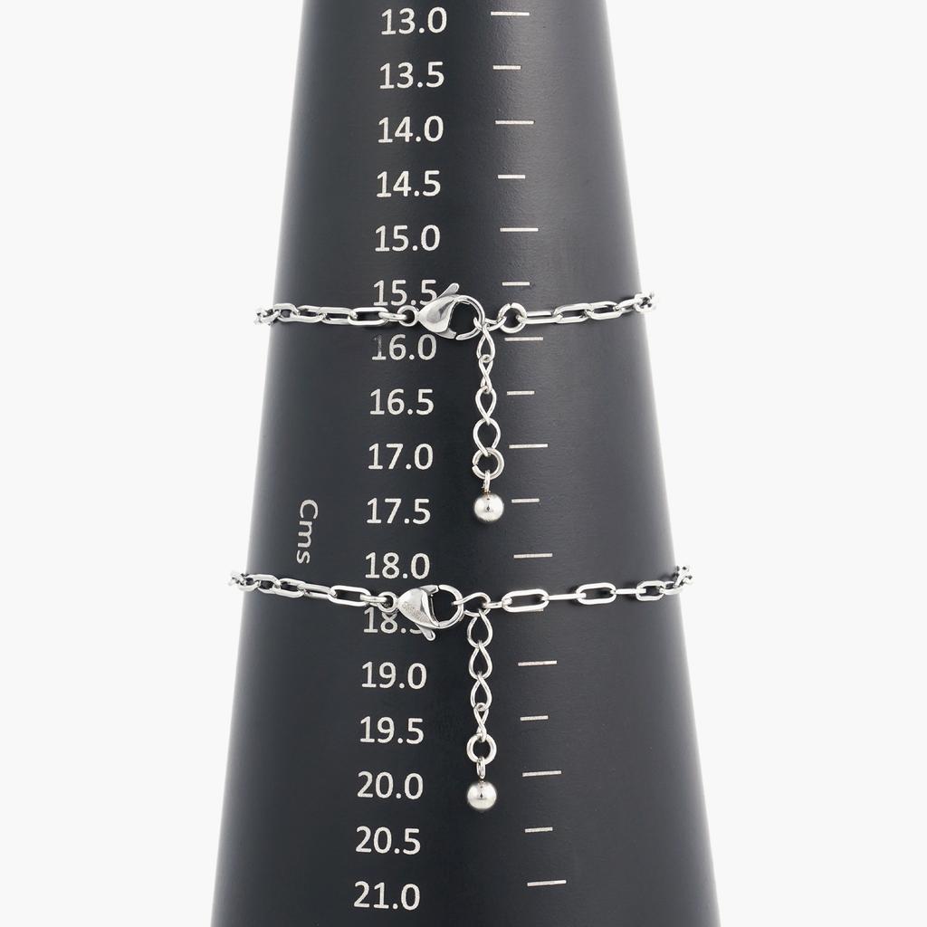 Jbans Classic 06 Surgical Steel Slim Chain Bracelet (C2401Ac1080_Sv)