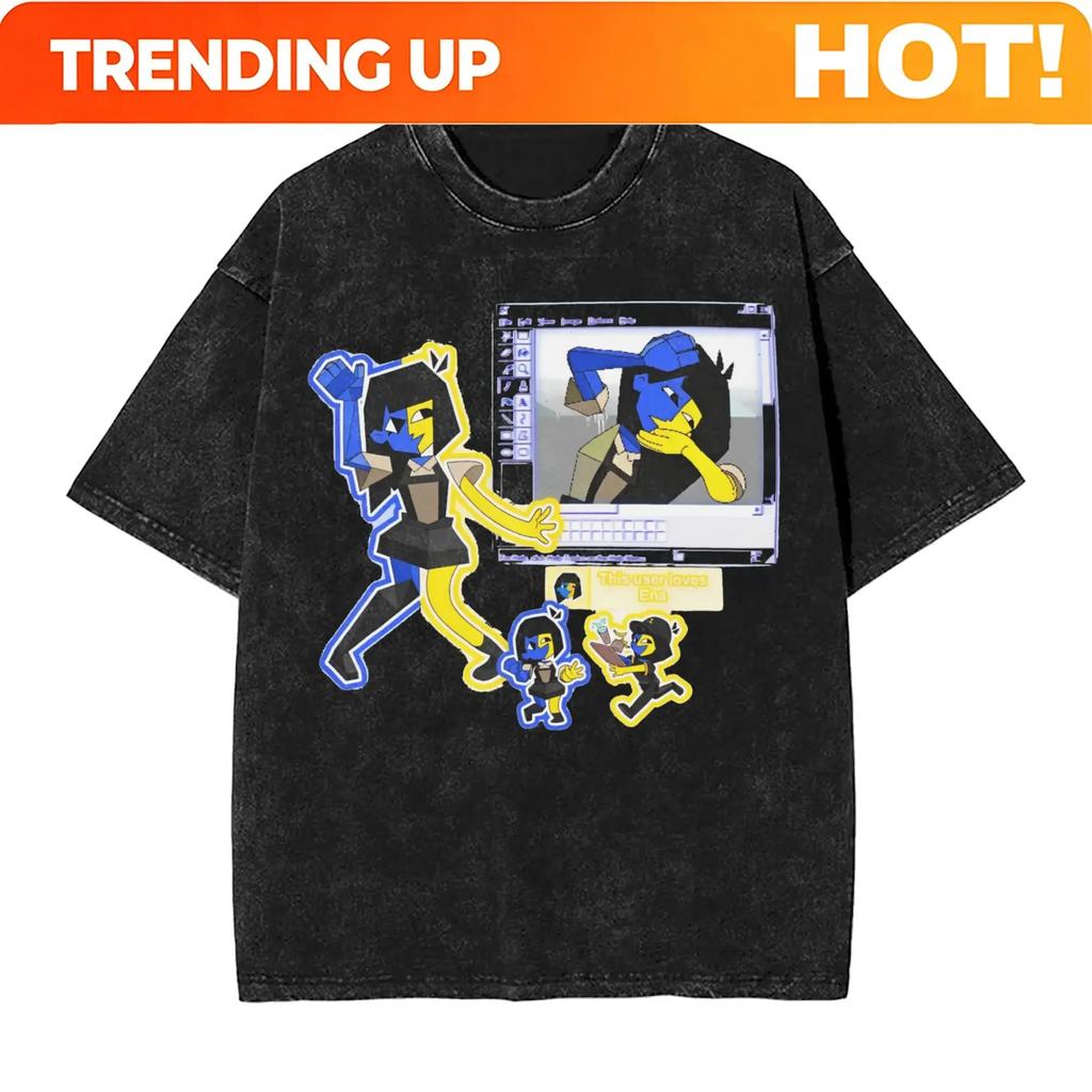 Customization Dream BBQ ENA T Shirt Hipster T-Shirts Short Sleeve Y2K Funny Tops Summer Cotton Round Neck Oversized Tees