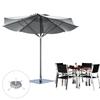 Large Outdoor Patios Umbrellas with Heavy Type Steel Crosses Base Regulable Tilts For Garden Beach Camping