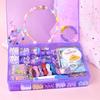 Children's DIY Beaded Bracelet Kit - Handmade Jewelry Set with Stringing Beads & Accessories