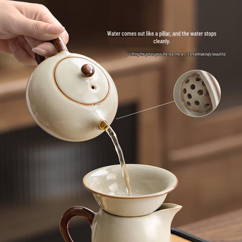 Shangyanfang Ru Kiln Ceramic Kung Fu Tea Set