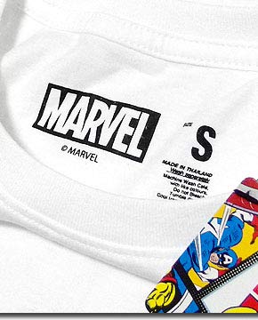 EVERSOUL Marvel Short Sleeve T-Shirt featuring American Comic Book Heroes Hulk, Captain America, and the Avengers, White, XL Size [Parallel Import]