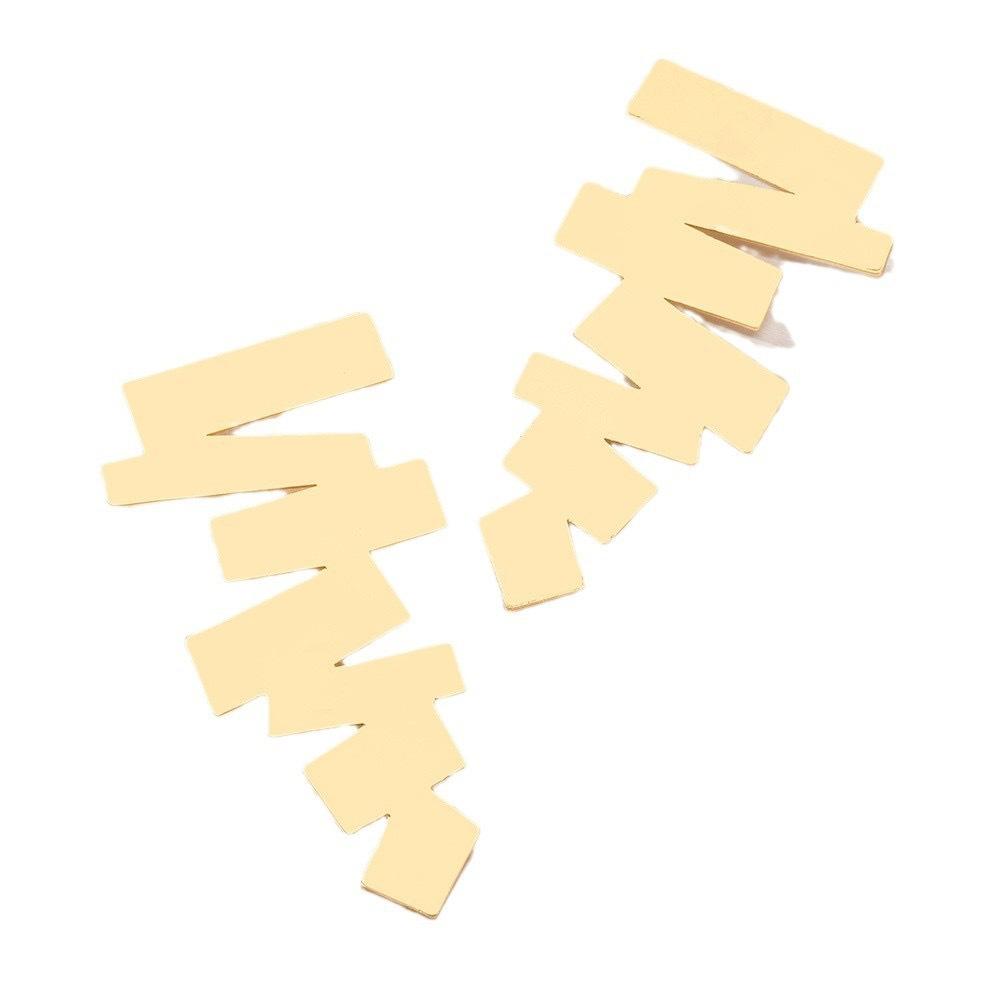 Fashion Personality Geometric Irregular Ladder Trend Temperament Versatile Jewelry Earrings Earrings