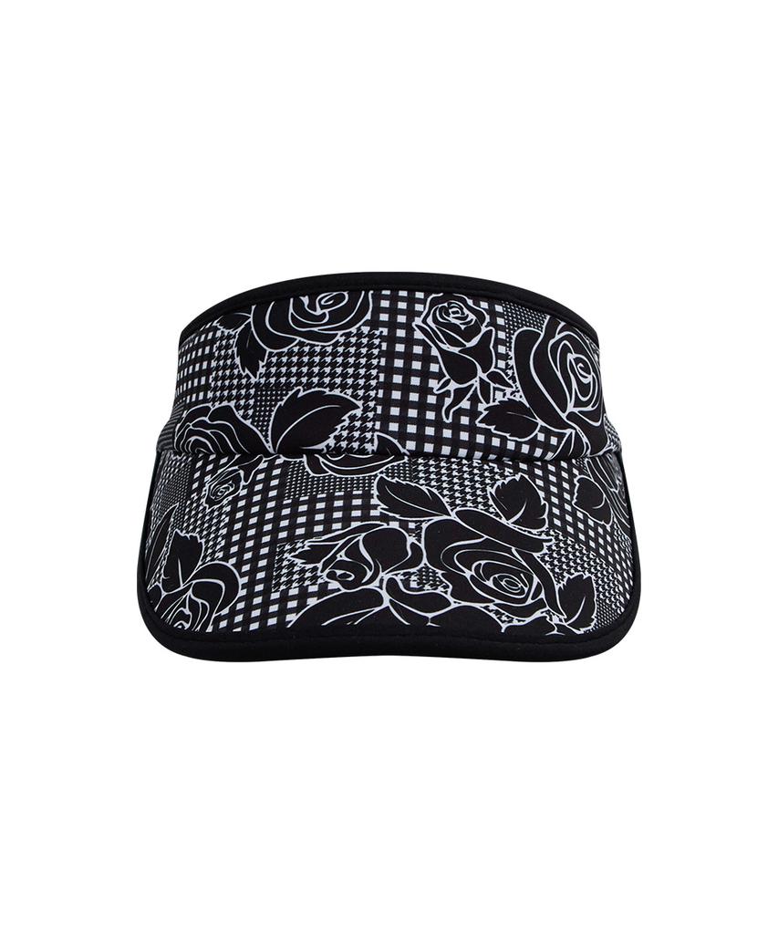 CHUCUCHU Ribbon Visor (Flower Black) Cbfss-Vht002W