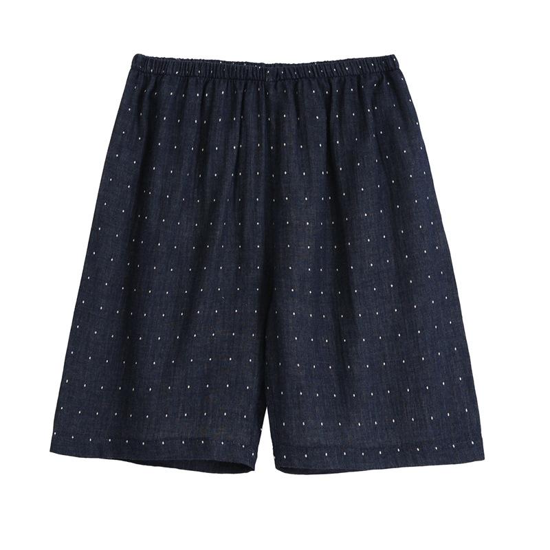 Muji-Style All-Cotton Double Gauze Pajama Shorts for Women & Men