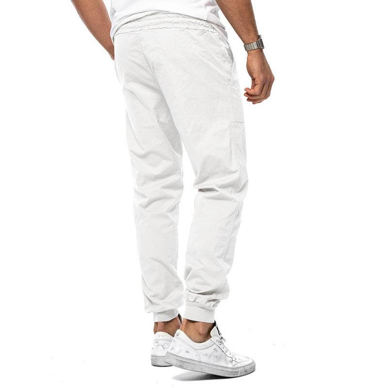 Spring and Summer Men's Classic Drawstring Woven Casual Sports Pants Loose and Comfortable Fashion Drawstring Pants