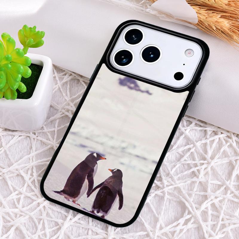 Penguin Snow Arctic Cute Animal Shockproof Phone Case for iPhone 17 Air 16e 15 11 12 14 13 Pro Max Cover Coque