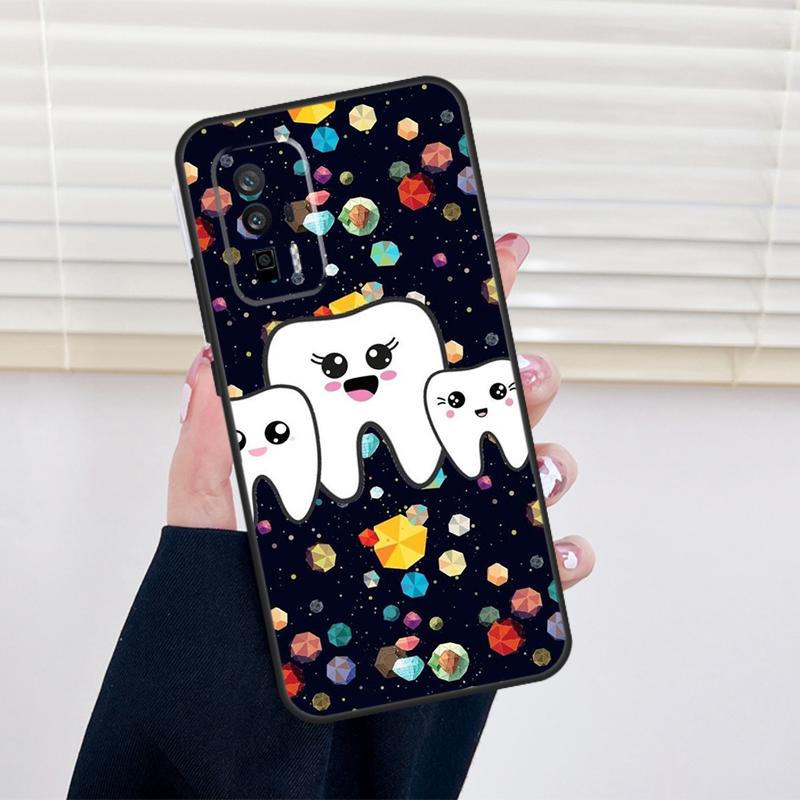 

Cartoon Dentist Dental Teeth Cover For Xiaomi 15 14 13 Ultra 11T 12T 13T 14T Pro POCO X7 Pro X3 X5 X6 M6 F5 F6 Pro Case Xiaomi 13 Ultra