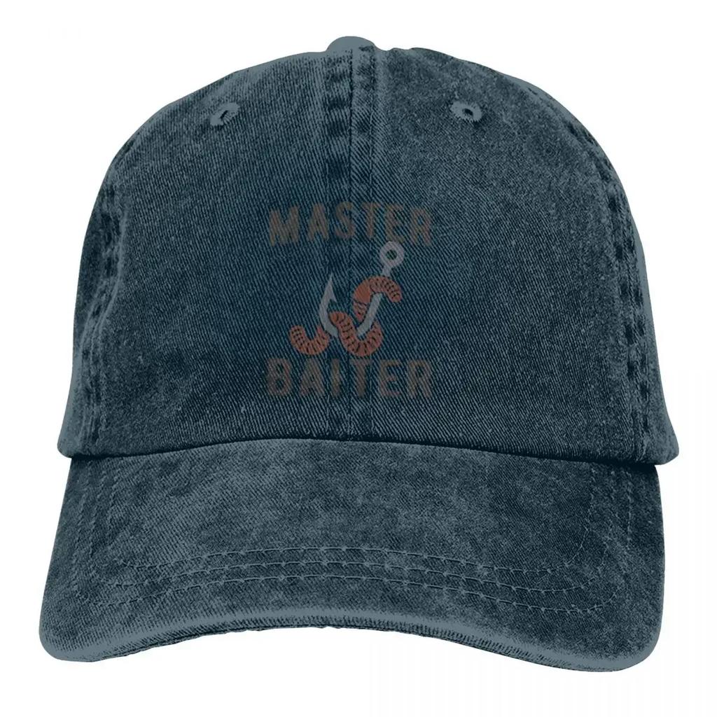 Master Baiter Funny Fisherman Classic Baseball Caps Peaked Cap Sun Shade Hats for Men Women