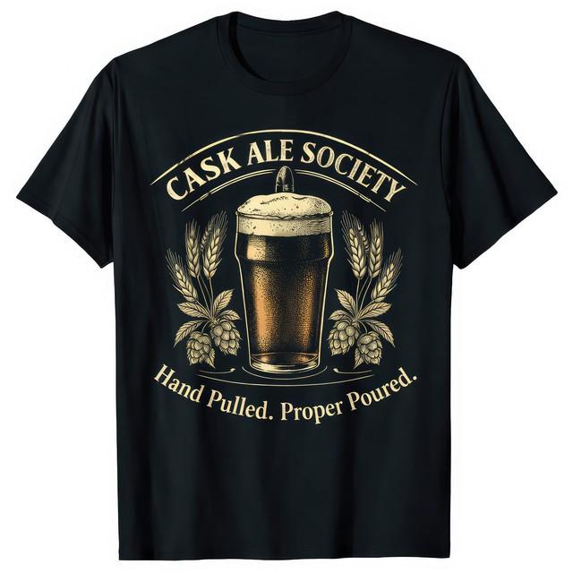 Cask Ale Society Vintage Pub Beer Graphic T-Shirt XXXL