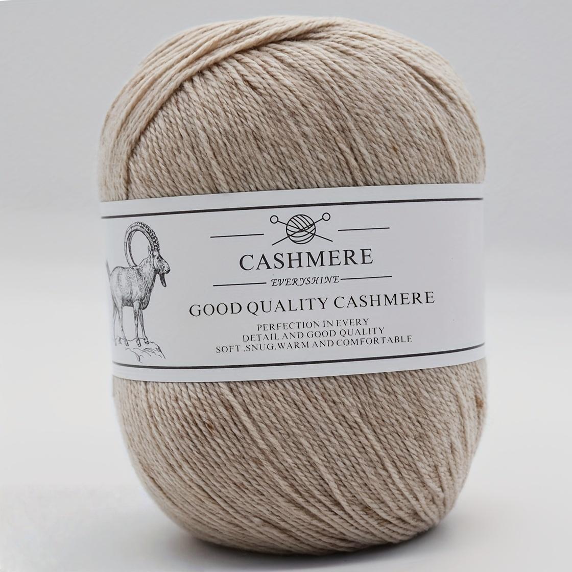 

Пряжа премиум-кашемира для вязания спицами и крючком – 50 г/1,76 унции, 320 м/350 ярдов, ультрамягкая тонкая шерсть ручной работы (Спицы 1,5-2,5 мм) Свитера DIY-поделки