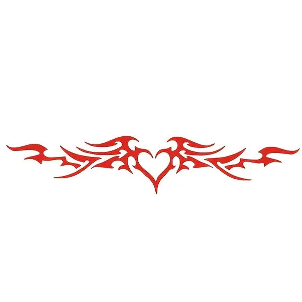 DIY Heart Wings Car Windshield Sticker Vinyl Film Self-Adhesive Auto Decor Removable Vehicle Tuning Accessory
