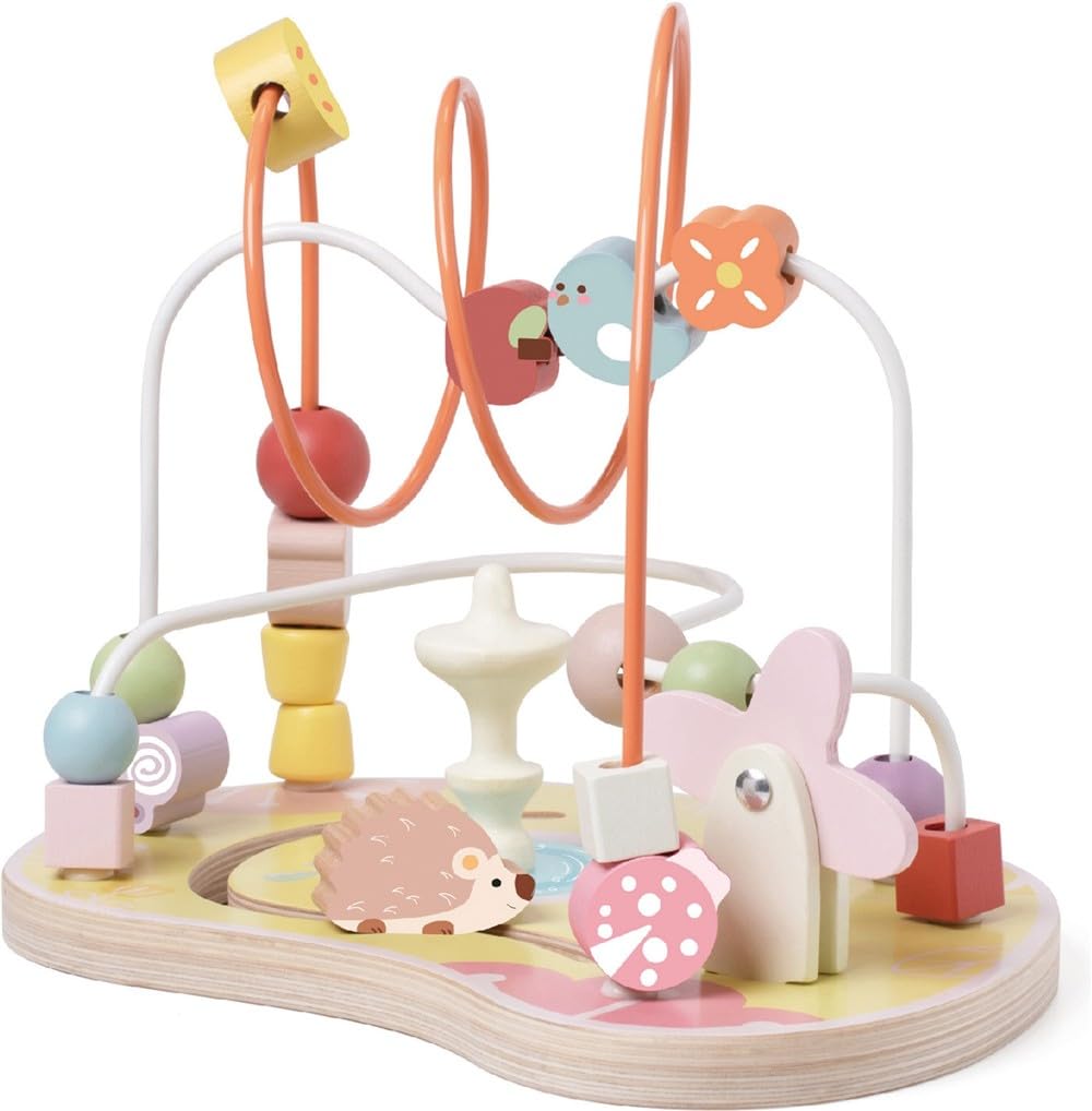 

Classic World Grace Garden Beads Looping Coaster Maze for Girls, Babies (1, 1.5, 2 years old), Baby Shower Gift, Toddler, Baby, Birthday Present, Toy,