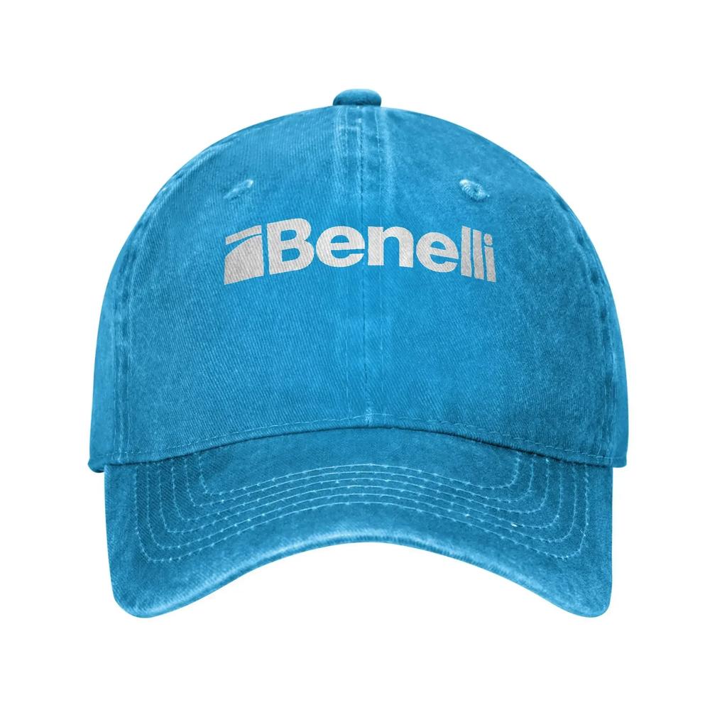 Benellis Motor Baseball Caps Fashion Distressed Denim Racing Headwear for Men Women Outdoor Activities Gift Caps Hat