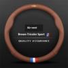 Leather Car Steering Wheel Cover For Chevrolet Malibu Sail Equinox Cruze Cavalier Menlo Bolt Aveo Onix Capti Cavalier Accessorie
