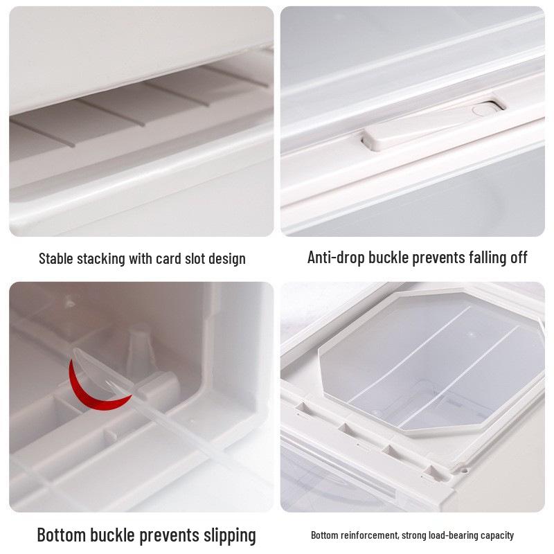 Japanese Thickened Plastic Transparent Shoe and Clothes Organizer Drawer
