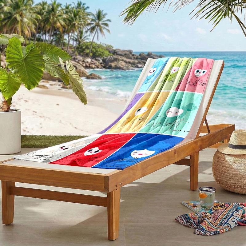 Twice Fashion Beach Towel: Ideal for Summer Adventures Soft, absorbent and quick drying suitable for swimming and bathing
