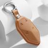 Leather Car Remote Key Cover Case Holder Shell Keyring Chain Styling Bag Protector Fob For For  Denza B8 B3 B5 Accessories