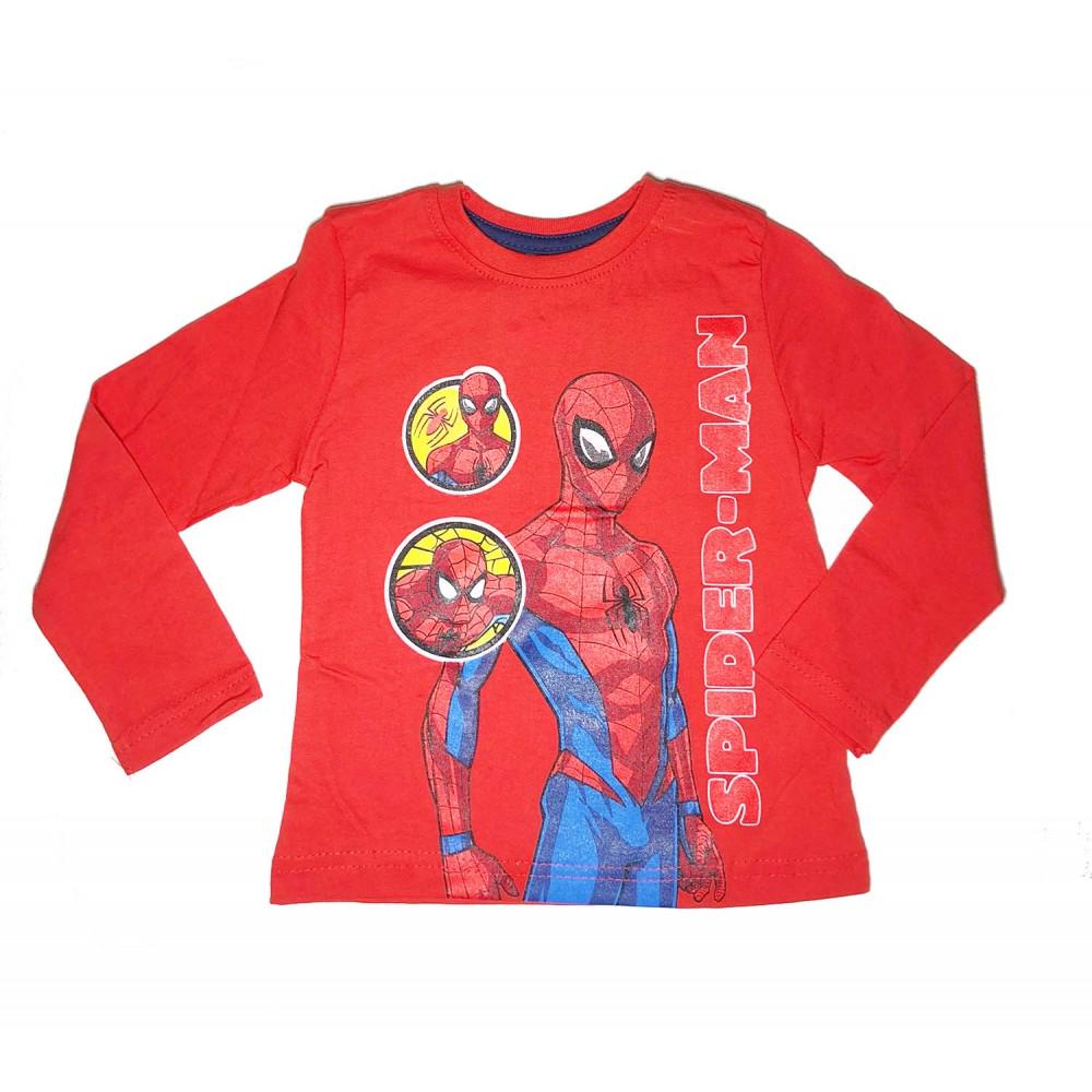 T-Shirt Manches Longues Garçon Spider-Man Bleu Marine - Officiel Marvel