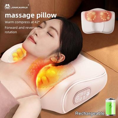 Nackenmassagekissen-Roller, elektrisches Massagekissen für Nacken, Schulter, Taille, Körpermassagegerät, Upgrade fürs Auto, für den Einsatz im Homeoffice