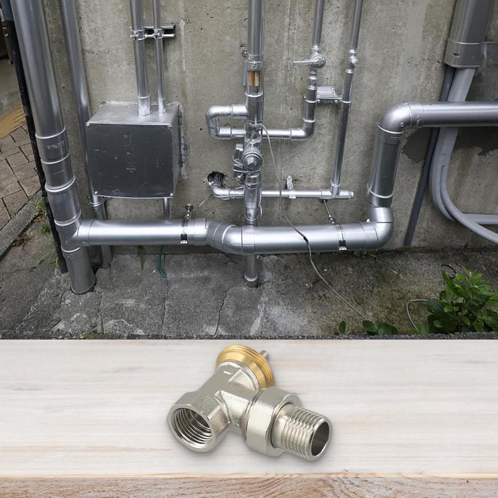 DN15/DN20 Brass Angle Temperature Control Valve Thermostatic Regulating Valve Without Thermostatic Head For Radiator Valve Parts