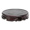 Carved Round Wooden Base Round Wooden Pedestal Base Oriental Display Stand  Table Decoration