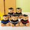 Cute Doctor Cap Graduation Bear Doll Academic Dress Bear Animal Doll  Graduates Celebration