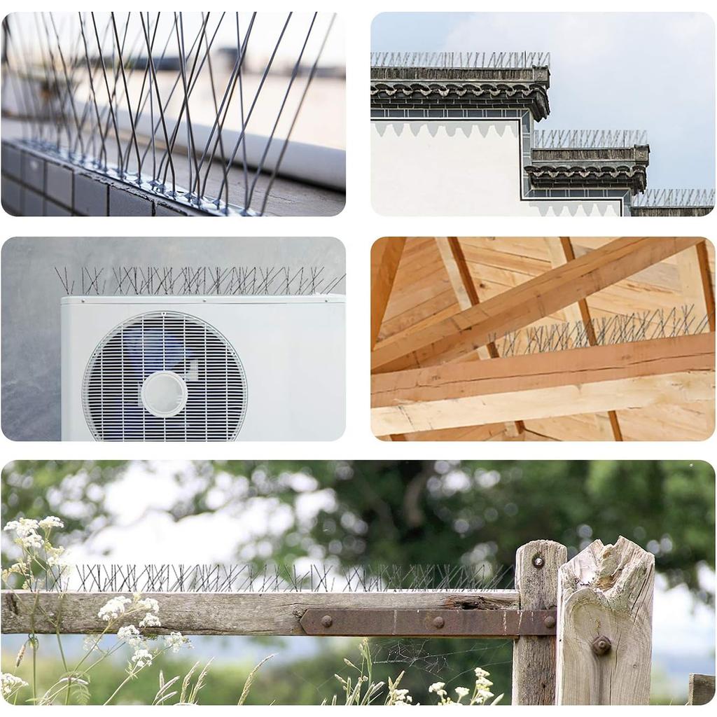 Outdoor Bird Spikes Repellent Against Pigeons Birds Repeller Rats Mouse Hooligans Crow For Garden Gardening Products Scare Away