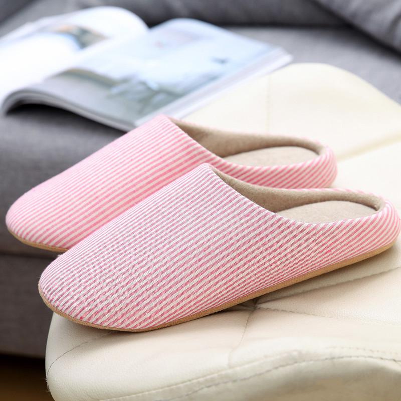 Classic Soft Sole Silent Japanese Couple Slippers - Anti-Slip for Wood Floors