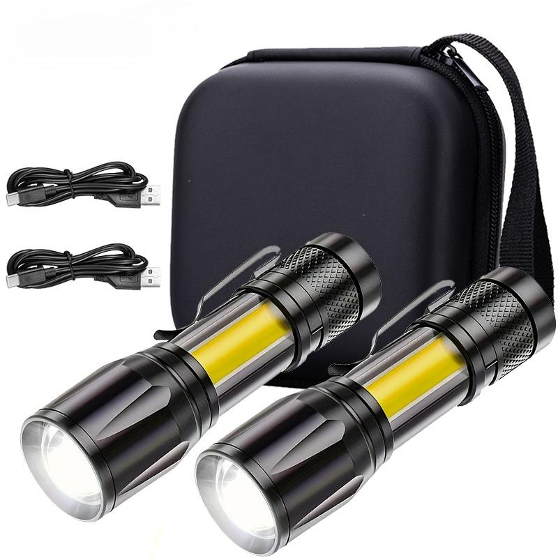 High Strong Power Led Flashlights Tactical Flash Light Torch Ultra Bright Lamp USB Charging Camping Fishing Defensa Zoom Lantern