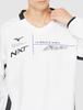 Mizuno Volleyball Windbreaker Long Size S N-XT Jacket, Sleeve, V2ME2510, White/Black,