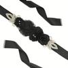 Pregnant Woman Rose Flower Belt, Expectant Mother Party Decoration Waistband