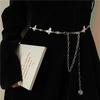 Small Fragrant Style Butterfly Diamond-inlaid Waist Chain Women's Metal Adjustable Belt Decorative Dress High-end Flower Pendant