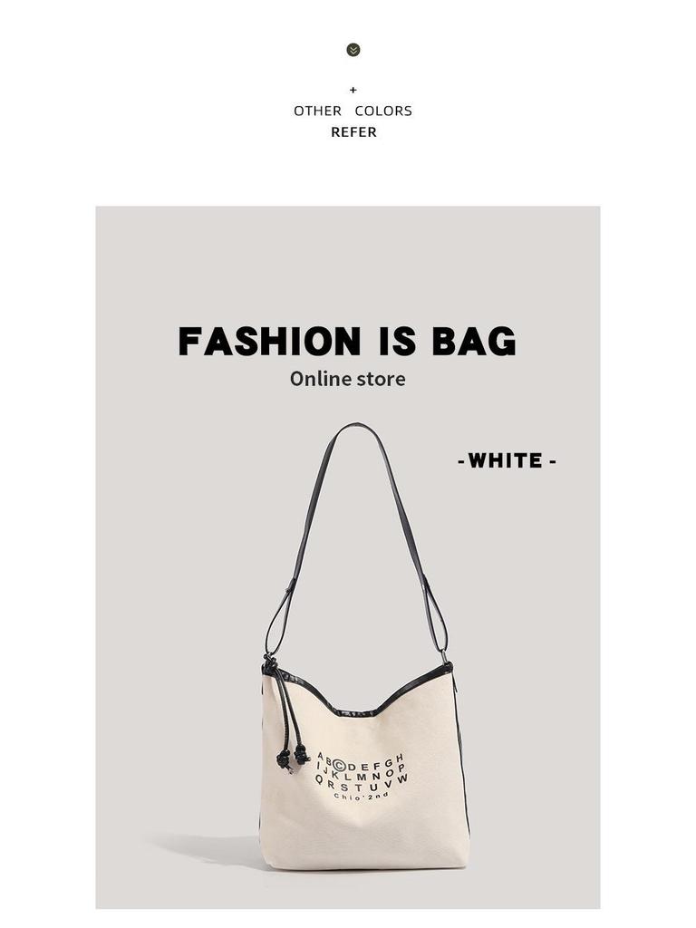 Four Seasons Large Capacity Canvas Tote Bag – 2025 Summer Casual Shoulder Bag