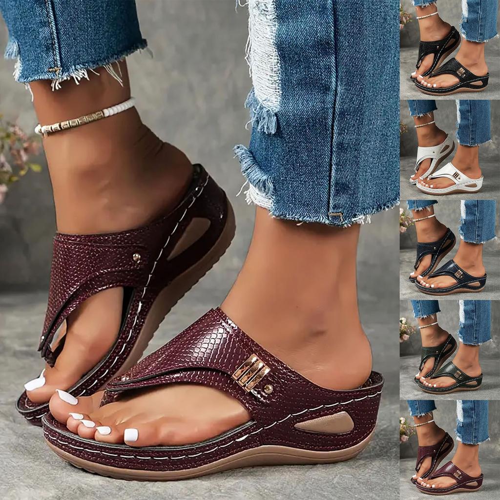 Flip Flop Heels Sandals For Women Flip Flops For Ladies Summer Wedges Shoes Women Slippers Bohemian Sandals Fashion Talons Femme