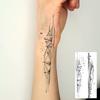 1 Sheet Geometric Planet Mountains Temporary Tattoos For Women Men Forearm Foot, Waterproof Long Lasting Realistic Tatoo Sticker