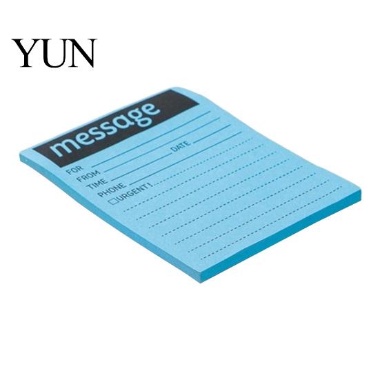 Desktop Message Reminders Fluorescent Horizontal Line Sticky Notepad, Strong Adhesive Removable Memo Planner Organization Stickers Pad, Multi-color