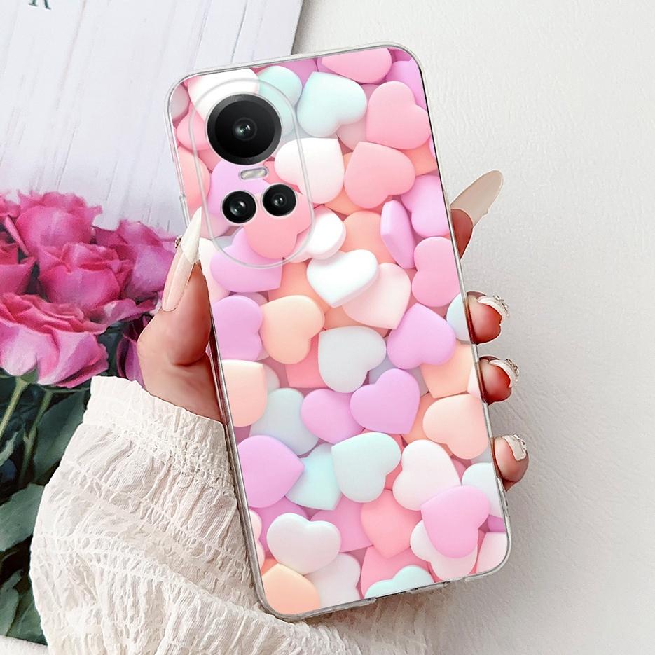 For Oppo Reno 10 5G Case CPH2531 Luxury Fashion Painted Cover Soft Slim Phone Case For Oppo Reno 10 Pro Plus Reno10 Pro+ 5G Bags