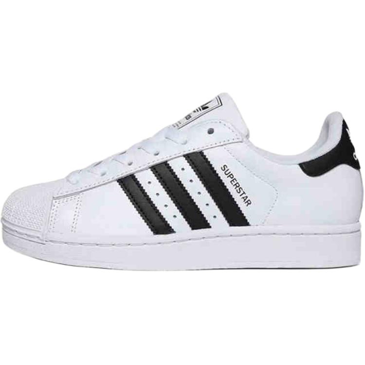 Adidas Originals Superstar Comfortable Versatile Fashion Shock Absorbing Durable Low Top Kids Sneakers Kids Sneakers White JQ4098