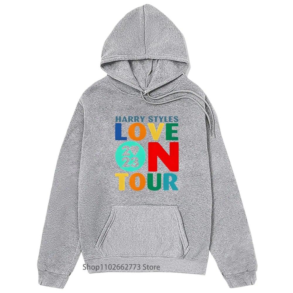 Love O Tour Concert Hoodies Unisex Vintage Harrys Haus Sweatshirt with Hooded Hip Pop Music Tops Kpop Clothes Women Winter Pullover