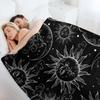 Black Magic Celestial Sonne Mond Sterne Überwurfdecke Luxusmarke Manga Sofas Decken für Bett Decken