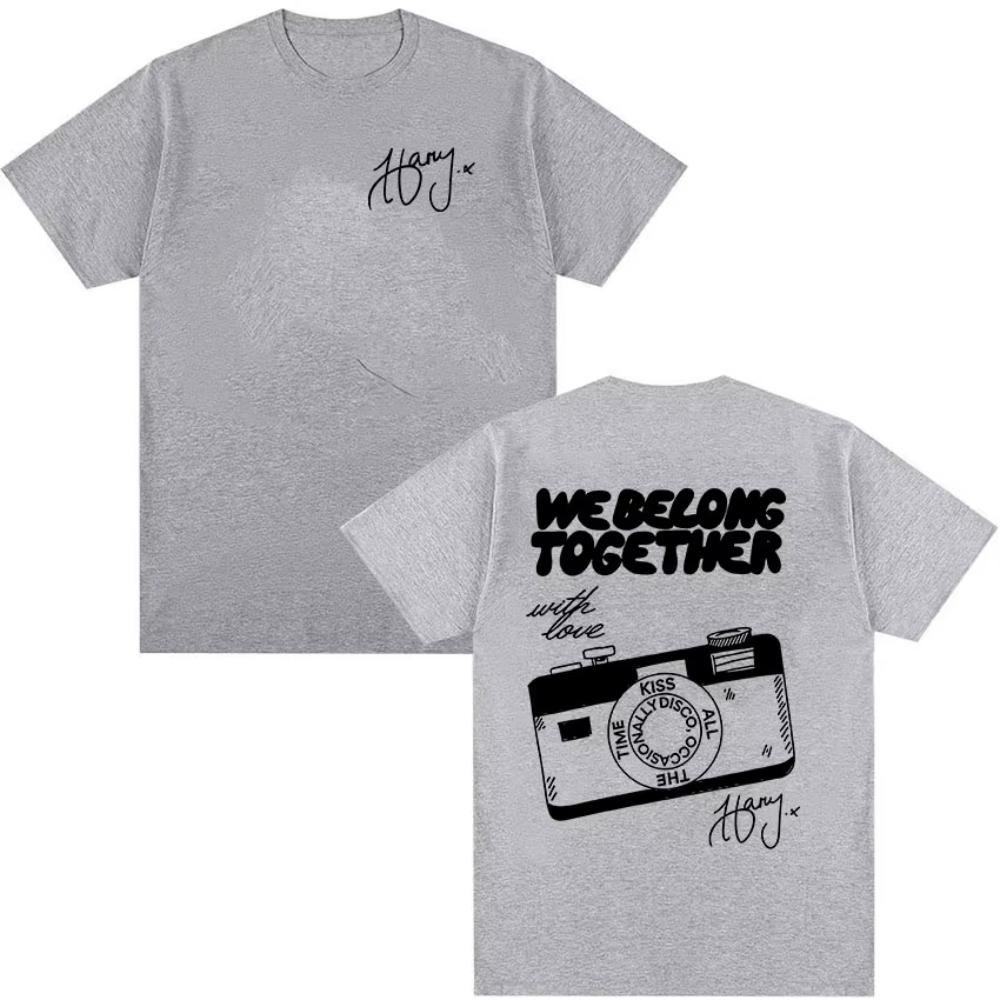 Harry Styles We Belong Together Tour 2026 Print T Shirts Unisex Women Pop Music Fashion Cotton Short Sleeve Tshirts Y2k Streetwear